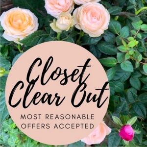 I have marked down many items in my closet, I accept most reasonable offers💕💞